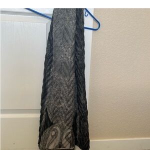 Elegant infinity Gray and Silver Scarf